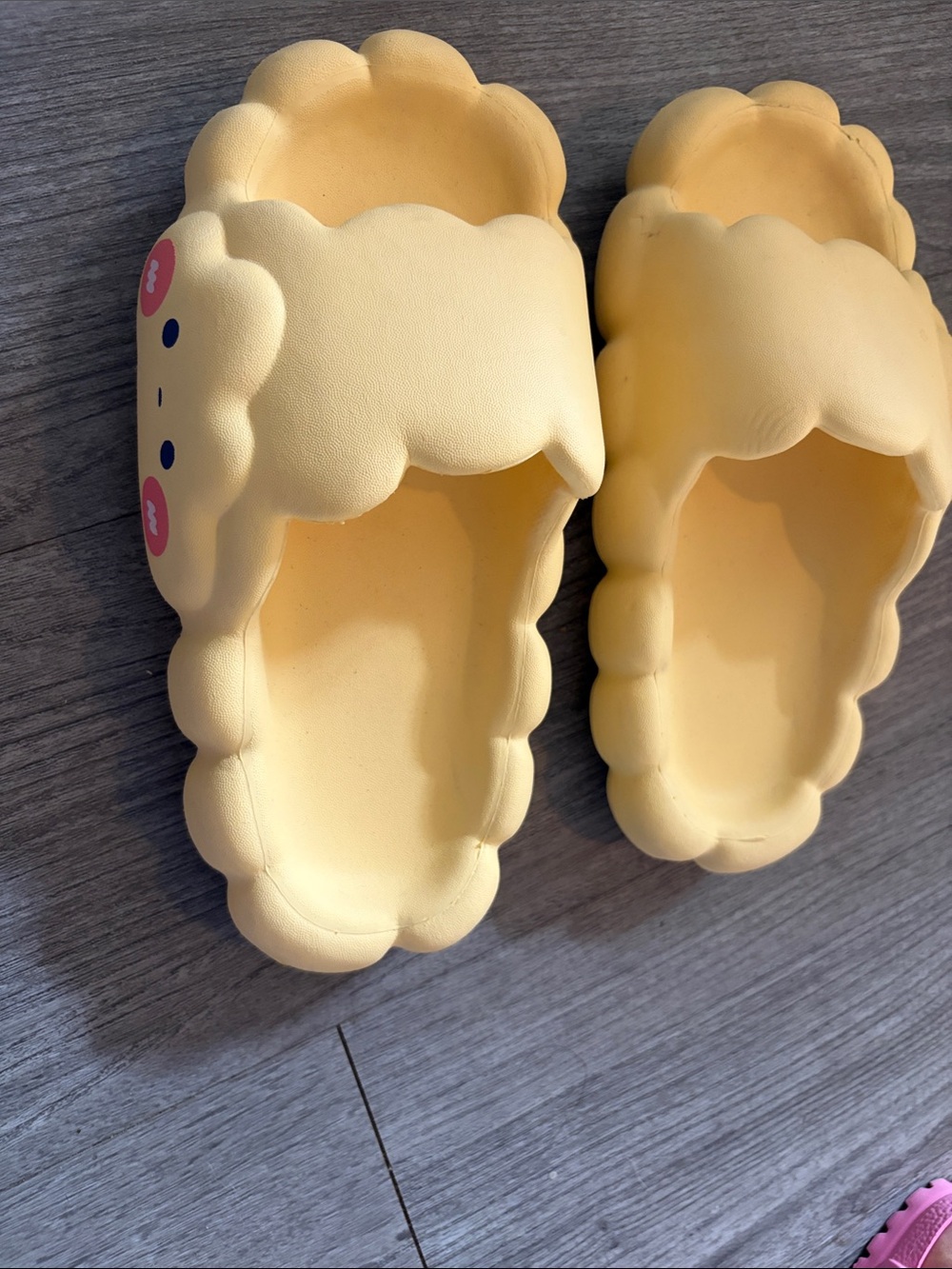 Cute Yellow Cloud Slippers